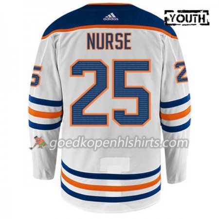Edmonton Oilers DARNELL NURSE 25 Adidas Wit Authentic Shirt - Kinderen